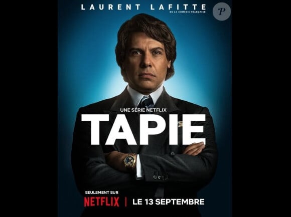 Laurent Lafitte dans la série Tapie, sur Netflix.