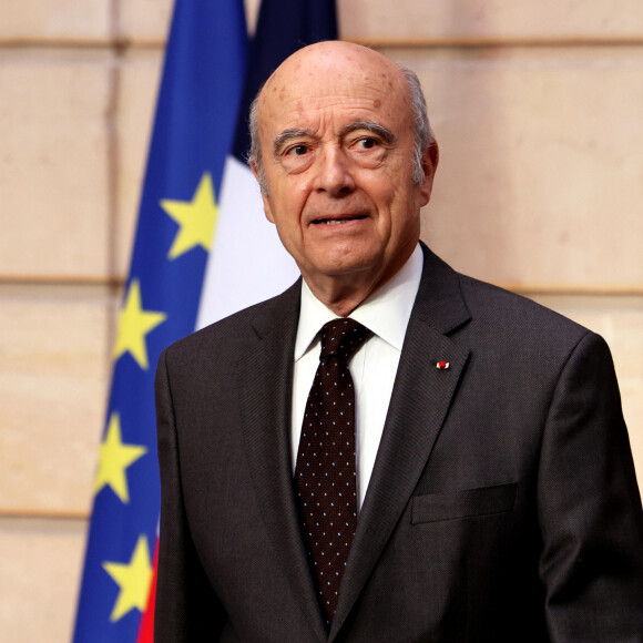 Alain Juppé - Cérémonie d'investiture du président de la République, Emmanuel Macron au Palais de l'Elysée à Paris le 7 Mai 2022, suite à sa réélection le 24 avril dernier. © Dominique Jacovides/Bestimage 
