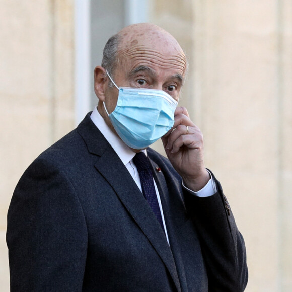Alain Juppé - Cérémonie en l'honneur des premières lauréates de l'initiative Marianne pour les défenseurs des droits de l'Homme au palais de l'Elysée, Paris, France, le 8 mars 2022. © Stéphane Lemouton/Bestimage 