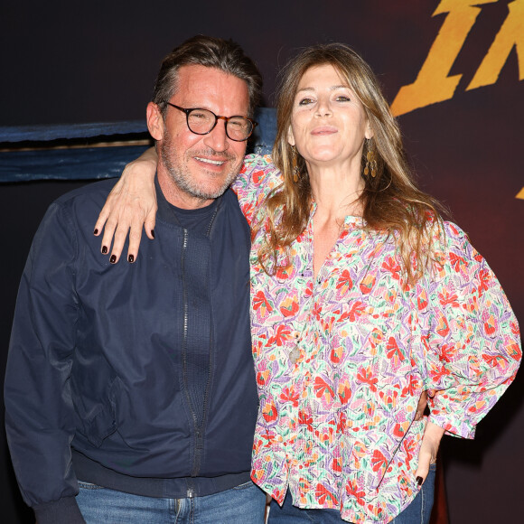 Benjamin Castaldi et sa femme Aurore Aleman - Première du film "Indiana Jones et le Cadran de la destinée" au cinéma Le Grand Rex à Paris le 26 juin 2023. © Coadic Guirec/Bestimage