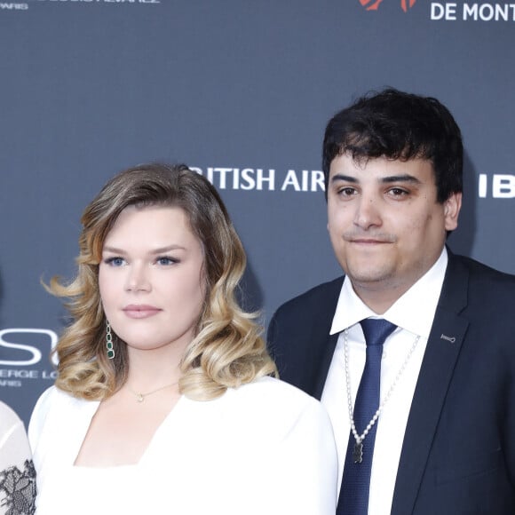 Camille Gottlieb et Medy Anthony sur le tapis rouge du photocall de la cérémonie d'ouverture du 62ème Festival de Télévision de Monte-Carlo, à Monaco, le 16 juin 2023. © Denis Guignebourg/BestImage 