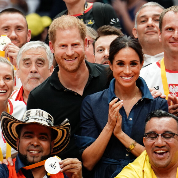 Le prince Harry, duc de Sussex et Meghan Markle, duchesse de Sussex aux Invictus Games 2023 à Dusseldorf le 15 septembre 2023 