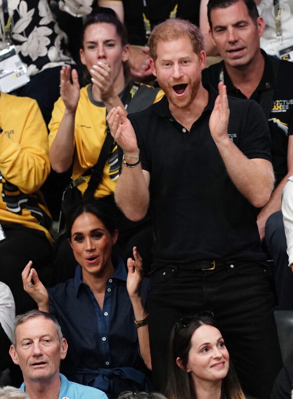 Le prince Harry, duc de Sussex et Meghan Markle, duchesse de Sussex aux Invictus Games 2023 à Dusseldorf le 15 septembre 2023 