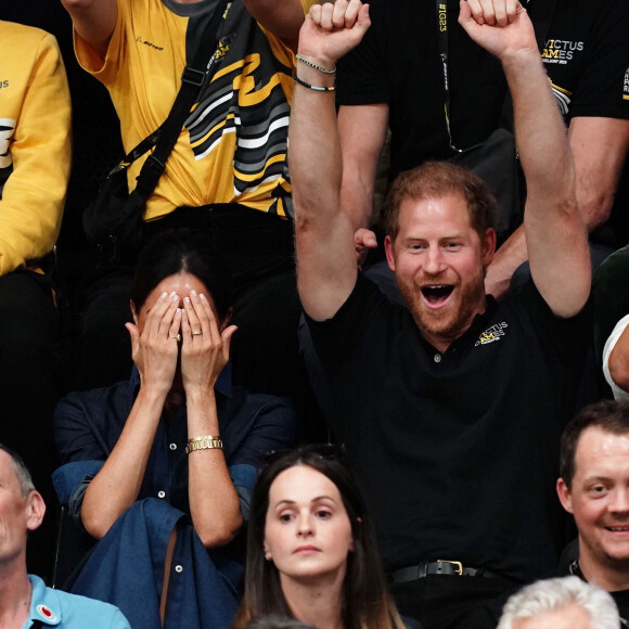 Harry et Meghan étaient aux Invictus Games.
Le prince Harry, duc de Sussex et Meghan Markle, duchesse de Sussex aux Invictus Games 2023 à Dusseldorf