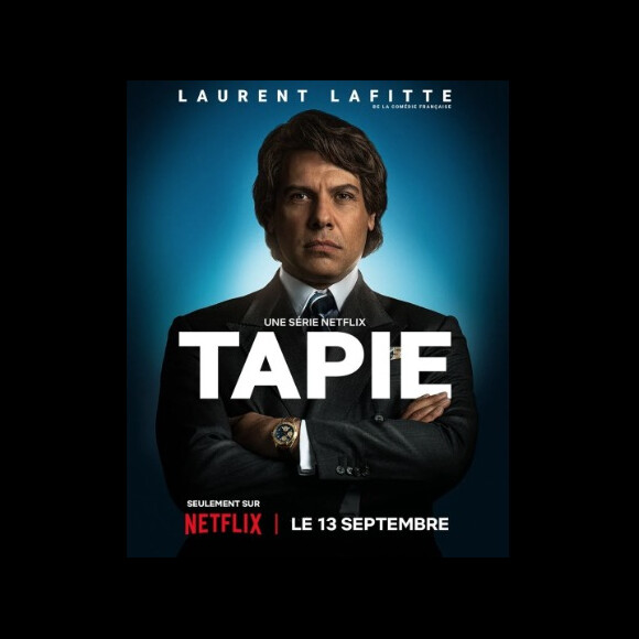 Laurent Lafitte dans la série "Tapie", sur Netflix.