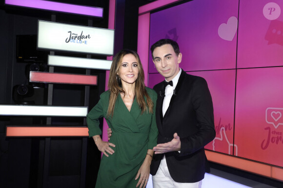 Exclusif - Fabienne Carat - Jordan de Luxe pose avec ses invités de l'émission "Chez Jordan de Luxe" à Paris le le 11 septembre 2023. © Cédric Perrin / Bestimage