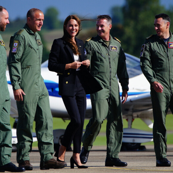 La princesse de Galles, Kate Catherine Middleton, en visite à la "Royal Naval Air Station" à Yeovilton. Le 18 septembre 2023 