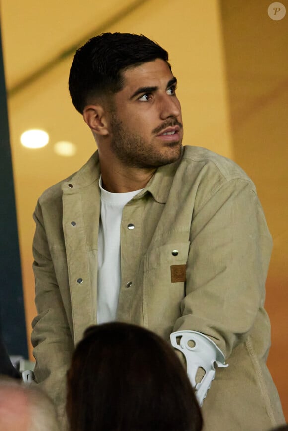 Marco Asensio - Tribunes du match de Ligue des champions entre le PSG et le Borussia Dortmund (2-0) au Parc des Princes à Paris, le 19 septembre 2023. © Cyril Moreau/Bestimage