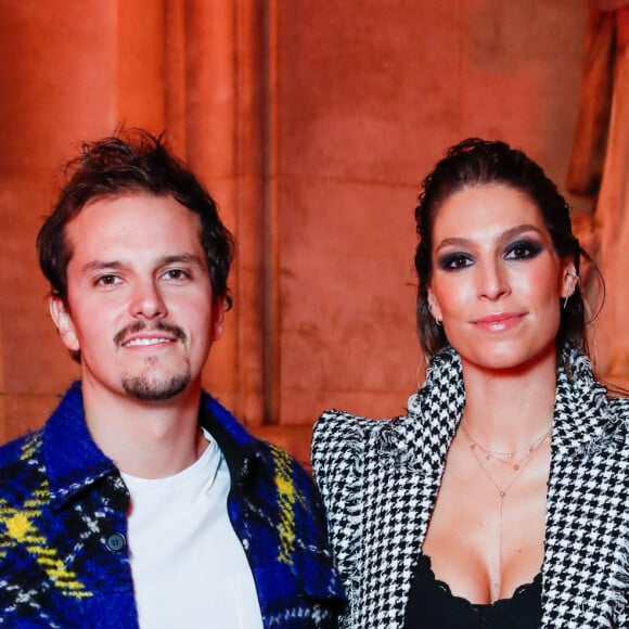 Exclusif - Juan Arbelaez et sa femme Laury Thilleman - People au défilé Etam Live Show 2021 à l'Opéra Garnier à Paris, le 4 octobre 2021.