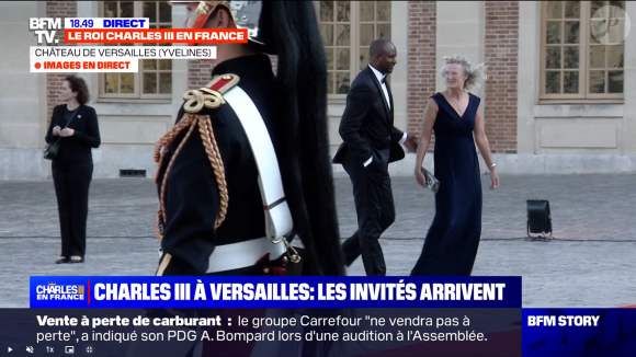 Patrick Vieira - Diner d'Etat à Versaille pour la venue de Charles III en France -  © Caputre d'écran BFMTV