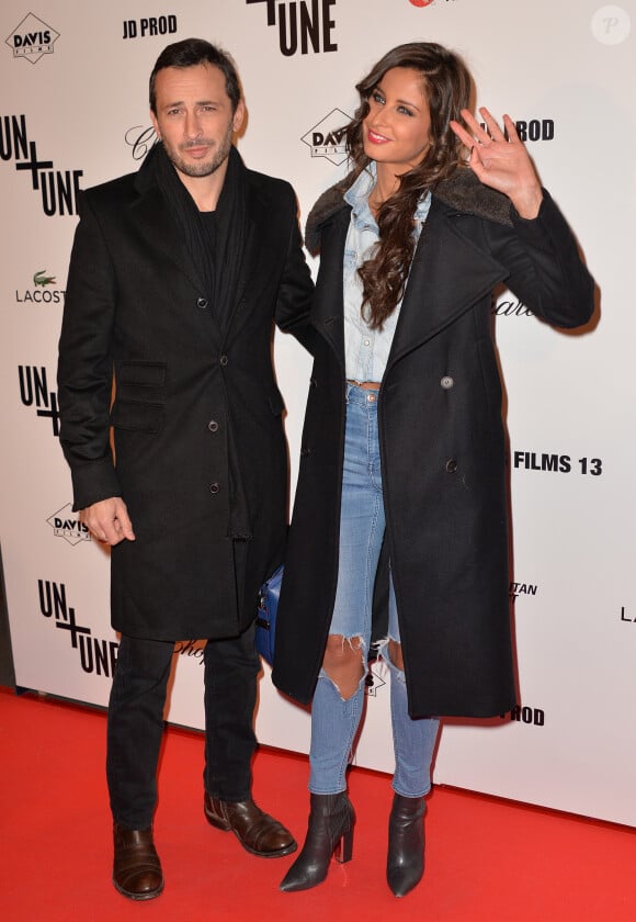 Malika Ménard et Michaël Cohen - Avant première du film "Un + Une" de Claude Lelouch à l'UGC Normandie à Paris le 23 novembre 2015.