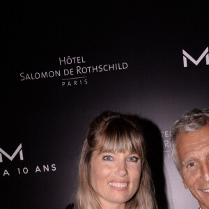 Exclusif - Nagui avec sa femme Mélanie Page - Moma Group fête son 10ème anniversaire à l'hôtel Salomon de Rothschild à Paris le 5 septembre 2022.
