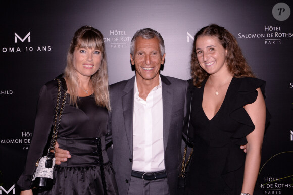 Exclusif - Nagui avec sa femme Mélanie Page et sa fille Nina Fam - Moma Group fête son 10ème anniversaire à l'hôtel Salomon de Rothschild à Paris le 5 septembre 2022.