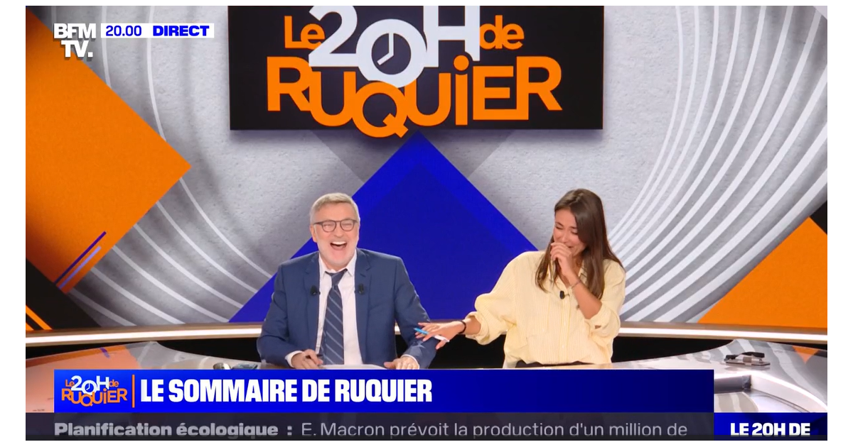 VIDEO ça, la petite pédale ?" Premier fou rire pour Laurent Ruquier et Julie Hammett