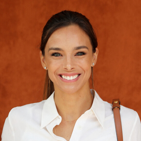 Marine Lorphelin, Miss France 2013 au village (jour 10) lors des Internationaux de France de Tennis de Roland Garros 2022 & 2021; Paris, France, le 31 mai 2022. © Dominique Jacovides/Bestimage 