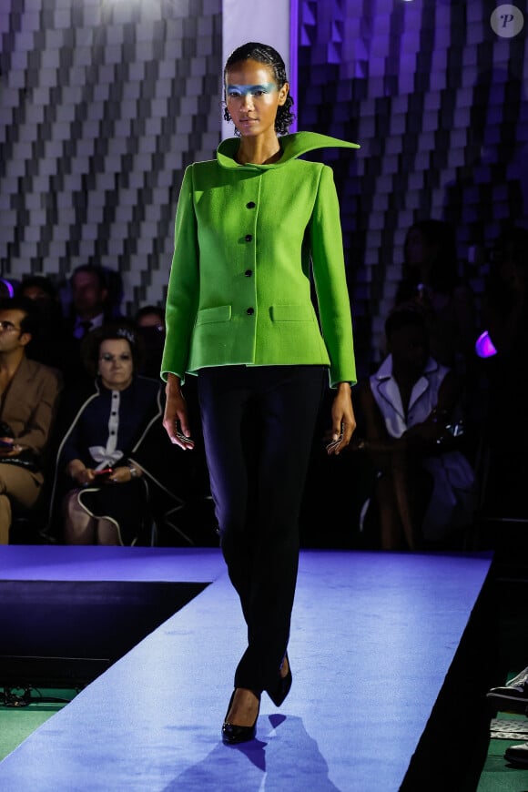 Défilé Pierre Cardin "Collection Prêt-à-Porter Printemps/Eté 2024" lors de la Fashion Week de Paris, le 26 septembre 2023. 