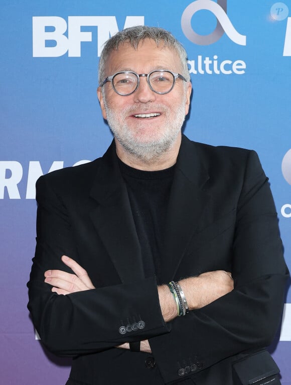 Laurent Ruquier lors de la conférence de presse de rentrée BFM TV. - RMC du groupe Altice France à Paris, France, le 31 août 2023. © Coadic Guirec/Bestimage