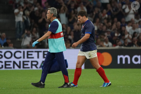 Antoine Dupont (France) - Coupe du Monde de Rugby France 2023 du match de Poule A entre la France et la Namibie (96-0) au stade Velodrome à Marseille le 21 septembre 2023.