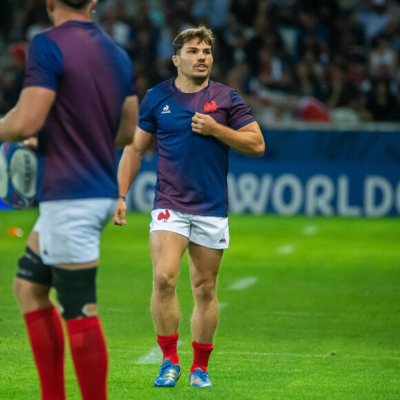 Antoine Dupont (XV de France) - Coupe du Monde de Rugby France 2023 du match de Poule A entre la France et l'Uruguay (27-12) au stade Pierre-Mauroy à Lille le 14 septembre 2023.