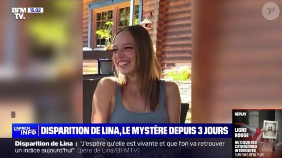 Lina, 15 ans, a disparu le 23 septembre 2023 alors qu'elle se rendait à pieds à la gare de Saint-Blaise-la Roche pour rejoindre son petit-ami.
Lina, 15 ans, a disparu le samedi 23 septembre 2023.