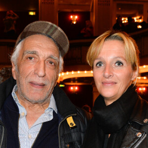 Gérard Darmon et sa femme Christine - Générale de la pièce "L'heureux élu", une comédie de Eric Assous au Théâtre de la Madeleine à Paris le 24 octobre 2016. © Coadic Guirec/Bestimage