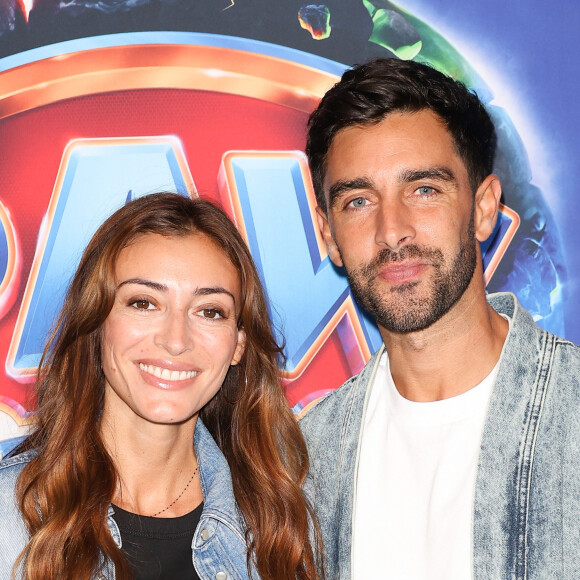 Rachel Legrain-Trapani et son compagnon Valentin Léonard - Avant-première du film "La Pat'Patrouille : La super patrouille" au cinéma UGC Normandie à Paris. Le 24 septembre 2023 © Coadic Guirec / Bestimage