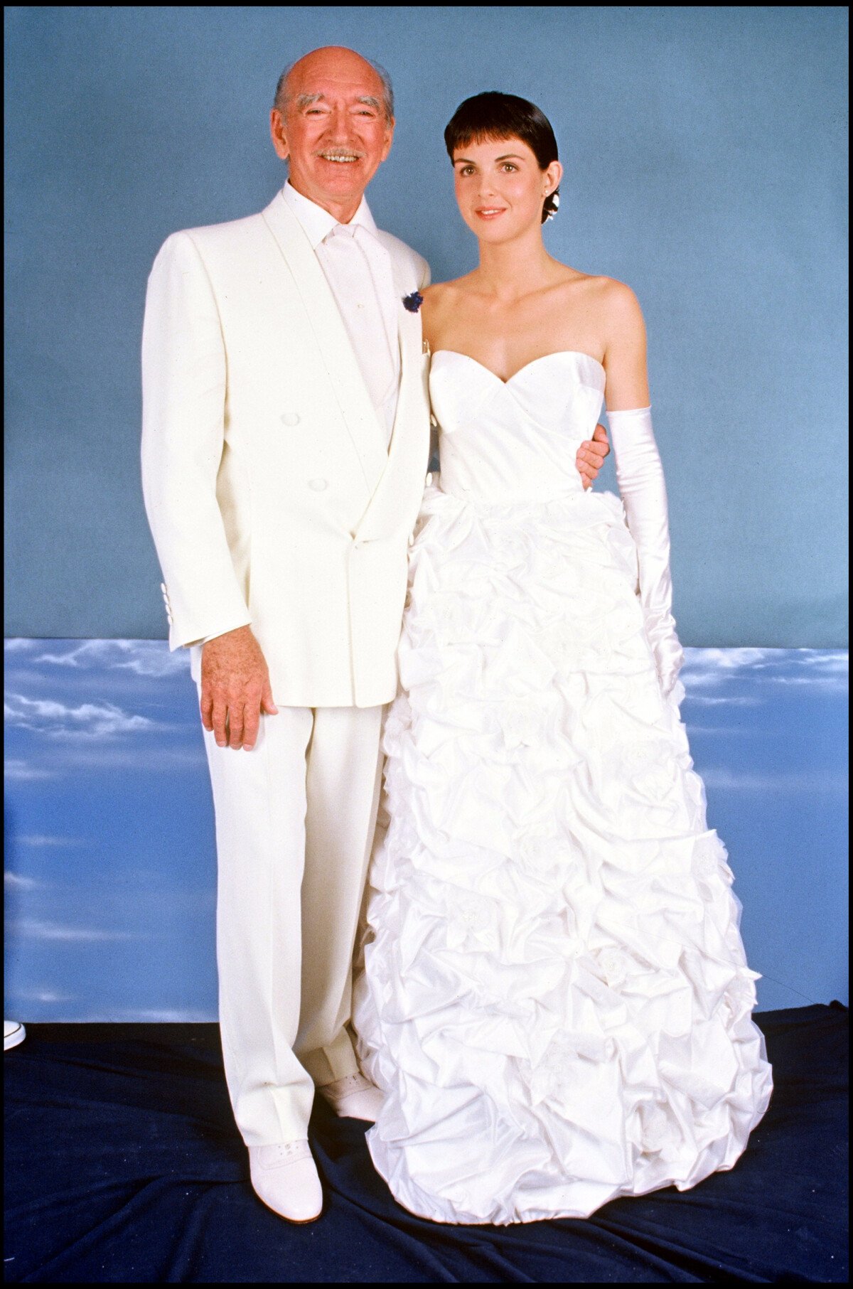 Photo : Mariage de Caroline et dEddie Barclay en 1988. - Purepeople