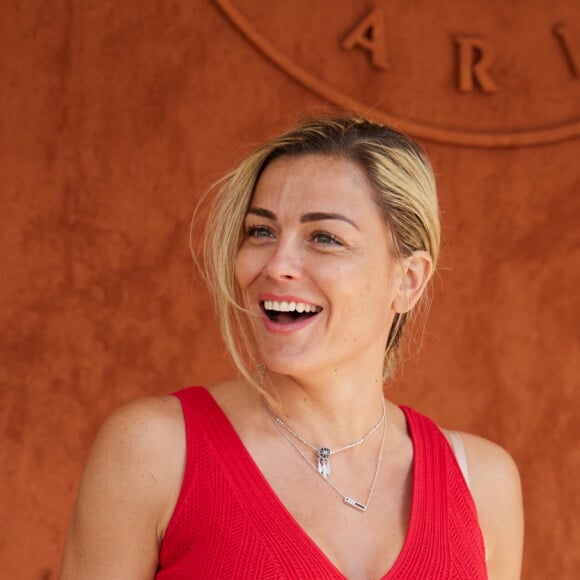 "La plus belle des célébrations", écrit-elle en mettant son pouce dans sa bouche
Laure Boulleau au village lors des Internationaux de France de tennis de Roland Garros 2023, à Paris, France, le 5 juin 2023. © Cyril Moreau/Bestimage