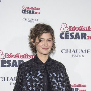 Audrey Tautou - Soirée des Révélations César 2016 dans les salons de la maison Chaumet place Vendôme à Paris, le 11 janvier 2016. 