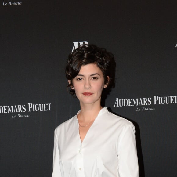 Exclusif - Audrey Tautou - La maison Audemars Piguet a célébré le lancement de la nouvelle Millenary Femme au Carreau du Temple à Paris le 6 juillet 2015 . Pour la première fois , Audemars Piguet dévoile le coeur de la montre aux prestigieux invités de la soirée. La Millenary est une montre qui rassemble toutes les qualités d'un produit hors norme : Le rigueur des ingénieurs et la sensibilité des designers. Un dîner haut de gamme , à l'image de la soirée a été préparé par le chef Hélène Darroze, suivi d'un concert privé des She Keeps Bees. 