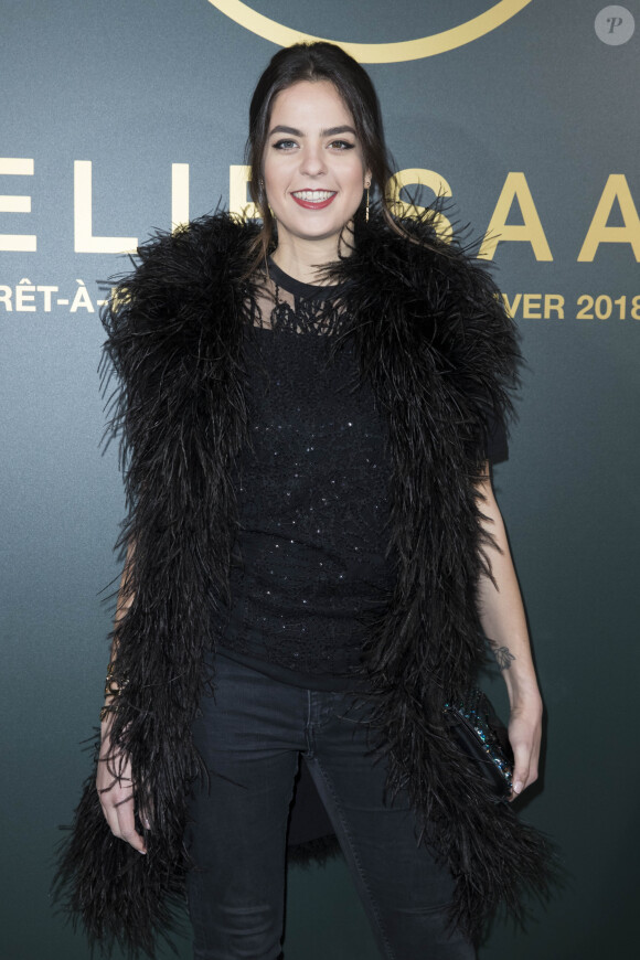 Anouchka Delon - People au défilé de mode "Elie Saab", collection prêt-à-porter automne-hiver 2018/2019, à Paris, le 3 mars 2018.