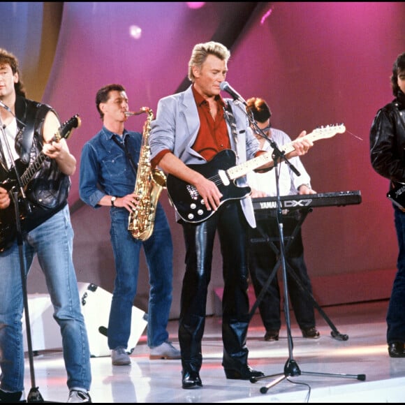 Jean-Jacques Goldman avec Michael Jones et Johnny Hallyday