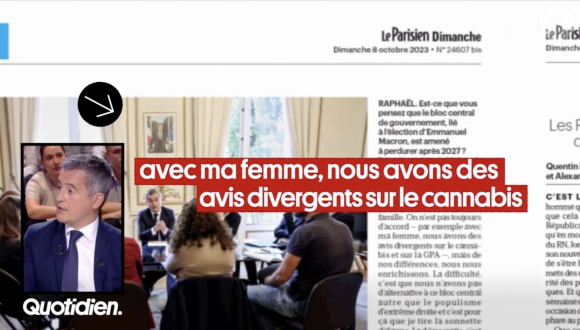 Jean-Michel Aphatie et Gérald Darmanin s'écharpent dans "Quotidien", sur TMC