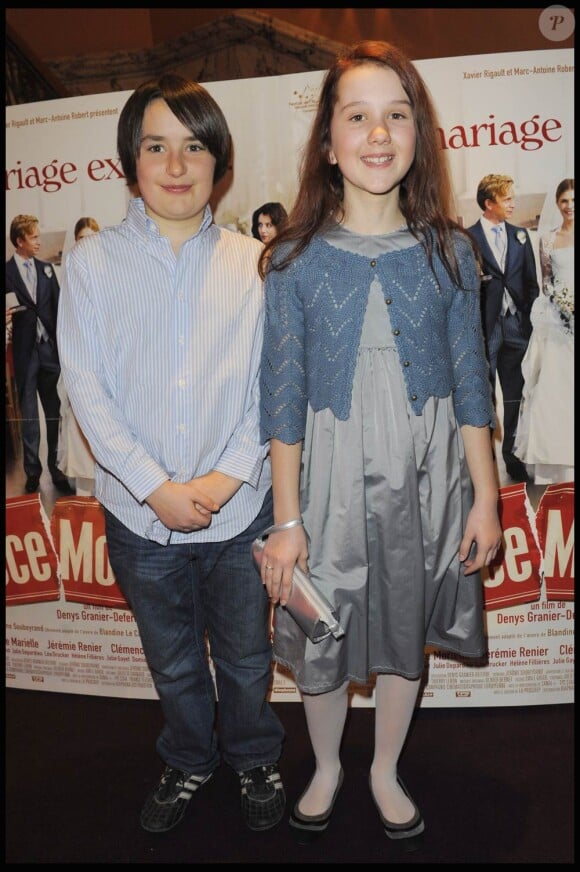 Les enfants du casting, à l'occasion de l'avant-première de Pièce Montée, au Gaumont Marignan, à Paris, le 9 mars 2010.