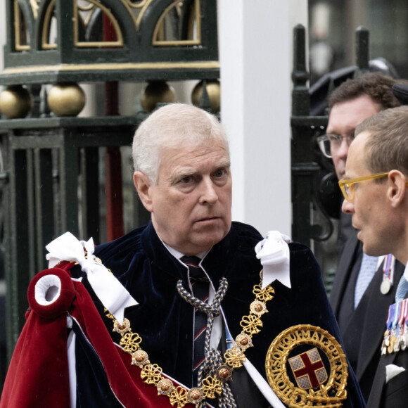 La princesse Eugenie d'York et Le prince Andrew, duc d'York lors de la cérémonie de couronnement du roi d'Angleterre à Londres, Royaume Uni, le 6 mai 2023. 