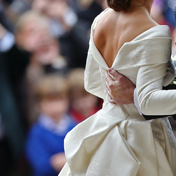 Elle retrace son mariage avec Jack Brooksbank.
La princesse Eugenie d'York, Jack Brooksbank - Cérémonie de mariage de la princesse Eugenie d'York et Jack Brooksbank en la chapelle Saint-George au château de Windsor le 12 octobre 2018. 