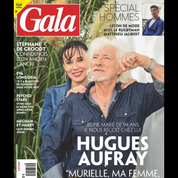 Numéro du magazine "Gala" du 19 octobre 2023, avec Hugues Aufray et sa femme Murielle en couverture