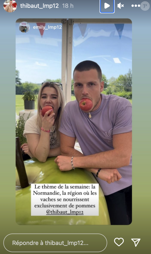 Il s'agit d'Emily et Thibault.
Les candidats Emily et Thibault sont tombés amoureux sur le tournage du "Meilleur Pâtissier", Instagram