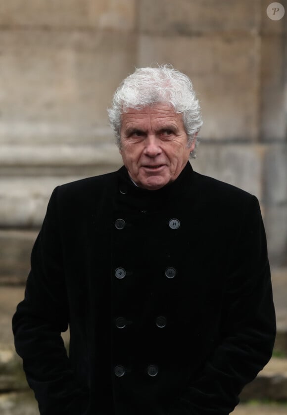 Claude Sérillon - Sorties des obsèques d'Hervé Bourges en l'église Saint-Eustache à Paris le 2 mars 2020. 