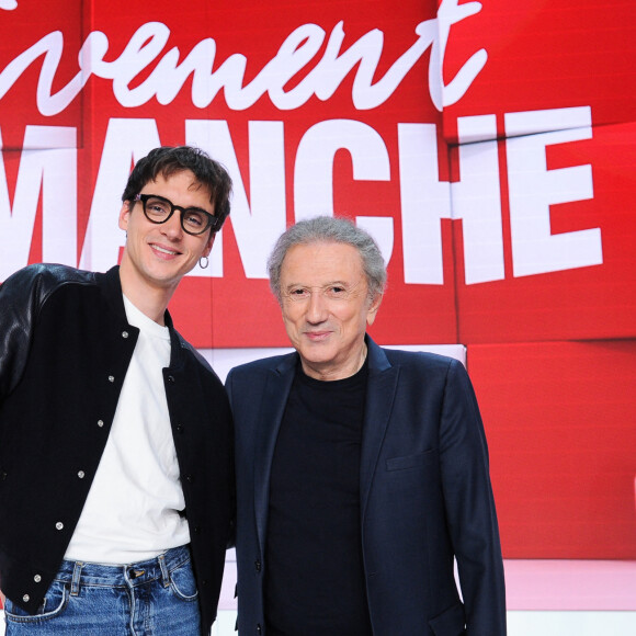 Exclusif - Pierre Guenard et Michel Drucker - Enregistrement de l'émission Vivement dimanche au studio Gabriel, présentée par M.Drucker et diffusée sur France 3 le 22 octobre 2023. © Guillaume Gaffiot / Bestimage