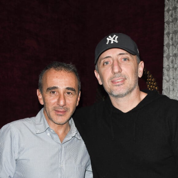 Exclusif - Elie Semoun et Gad Elmaleh - Première du spectacle "Elie Semoun et ses monstres" aux Folies Bergère à Paris le 7 janvier 2020. © Coadic Guirec/Bestimage (No Web - pour suisse et Belgique)