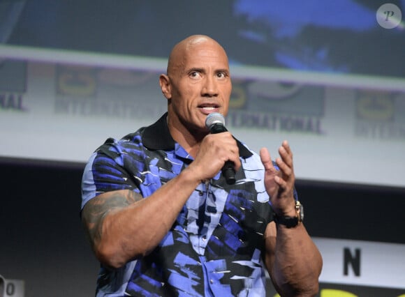L'acteur a vu sa statue de cire inaugurée le 16 octobre dernier
Dwayne Johnson (The Rock) - Conférence de presse "Warner Bros" lors du Comic-Con 2022 de San Diego, le 23 juillet 2022.