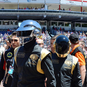 Le groupe daft Punk - People au Grand Prix de Formule 1 de Monaco le 26/05/2013