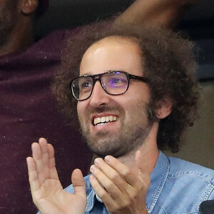 Thomas Bangalter (groupe Daft Punk) dans les tribunes lors de la Ligue des nations opposant la France aux Pays-Bas, au Stade de France, à Saint-Denis, Seine Saint-Denis, France, le 9 septembre 2018. La France a gagné 2-1. © Cyril Moreau/Bestimage