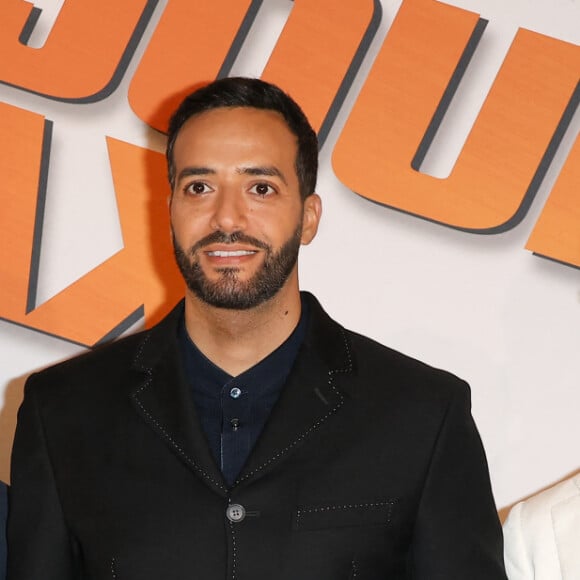 Julien Arruti, Tarek Boudali et Philippe Lacheau - Première du film "3 jours max" au Grand Rex à Paris le 16 octobre 2023. © Coadic Guirec/Bestimage