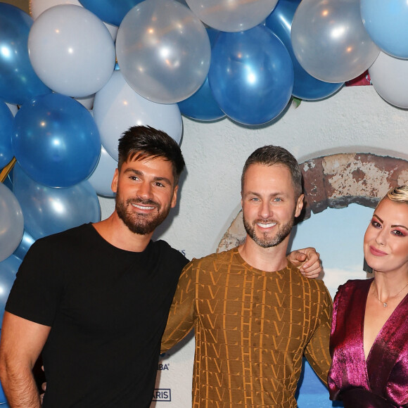 Jordan Mouillerac, Christian Millette, Katrina Patchett et Maxime Dereymez - Soirée de gala pour la première de la comédie musicale "Mamma Mia ! Le Musical" au Casino de Paris le 26 octobre 2023. © Coadic Guirec/Bestimage