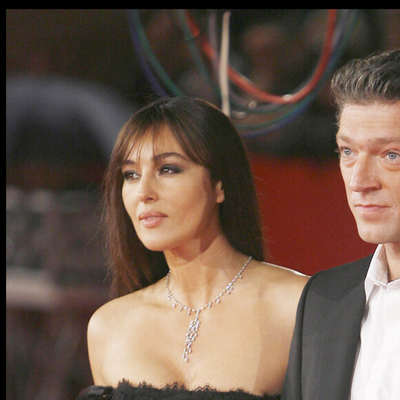 Monica Bellucci et Vincent Cassel - Première du film L'Uomo Che Ama à Rome pour le 3ème Festival International du Film