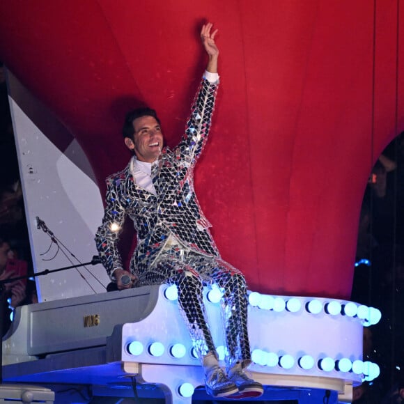 Concert de Mika avant le match - Finale de la coupe du monde de rugby Afrique du Sud / Nouvelle Zélande (12-11) au stade de France le 28 octobre 2023 © Federico Pestellini / Panoramic / Bestimage 