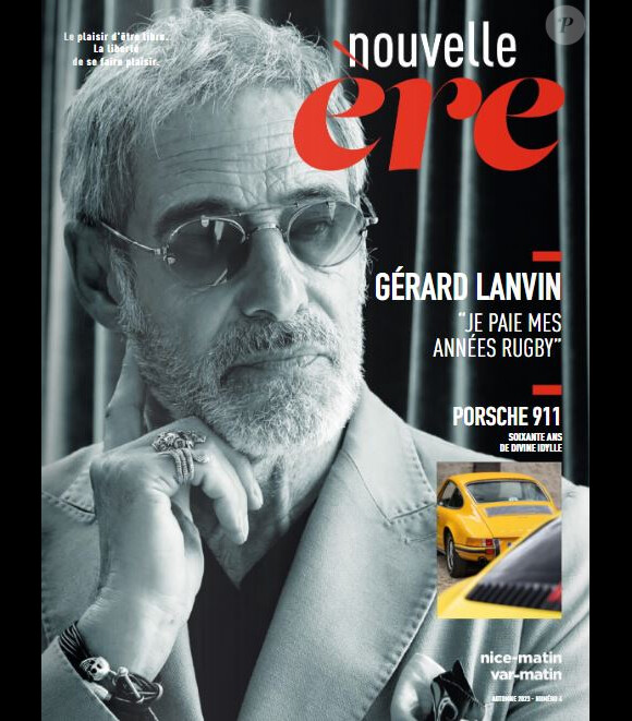 Gérard Lanvin en couverture du magazine "Nouvelle ère", numéro automne 2023.