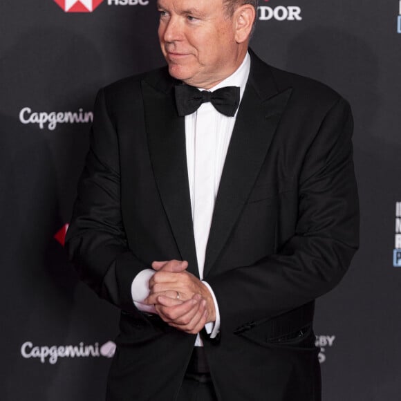 Le prince Albert II de Monaco - Photocall des World Rugby Awards à l'Opéra Garnier à Paris le 29 octobre 2023. © Pierre Perusseau/Bestimage